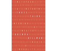 Brenda Hillman Three Talks (Copertina rigida)