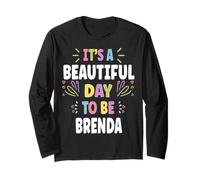 BRENDA Personalized Name Beautiful Day BRENDA Maglia a Manica