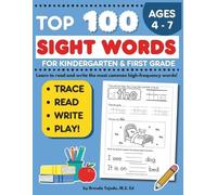 Brenda Tejeda M S Ed Brenda Top 100 Sight Words for Kindergarten an (Tascabile)