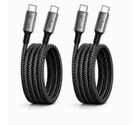 BRENDAZ 2 cavi USB C per Thunderbolt 5, USB 4 USB 4, 80 Gbps, 240 W, video 8K [certificato USB-IF], ricarica rapida, compatibile con MacBook, iPhone 17/16/15, iPad, confezione da 2
