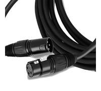 BRENDAZ - Cavo microfono bilanciato XLR3-F a XLR3-M ad alte prestazioni, compatibile con microfono vocale Shure SM58-LC, SM58S, SM57-LC, SM7B (10 piedi)