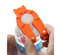 Brenium Confezione da 2 apribottiglie multifunzione e apriscatole, in plastica, arancione, con linguetta a torsione, per mani deboli, anziani, anziani, artrite reumatoide, pinza per bottiglie