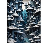 Brennan & Welsh Art Series: Mushroom Forest Journal, A4 Lined Notebook for Writing & Journaling: Enchanted Fungi Woodland Path - Premium Paperback for ... for Notes, Reflection & Creative Writin