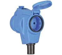 BRE 1080980 - Connettore CEE, 230 V, 16 A, blu + presa schuko