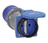 Brennenstuhl Adattatore CEE/adattatore per roulotte IP44 (spina CEE a 3 poli: 230 V/16 A, presa con messa a terra: 230 V/16 A, per uso esterno, ideale per il campeggio)