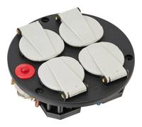 Brennenstuhl Basetta portapresa 1081080 Termostato 4 canali IP20 230V/16A con spia luminosa