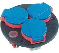 Brennenstuhl 1081090 Nero Blu Rosso 3 presa(e) AC 230 V 16 A Prolunga Protezione