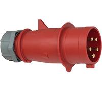 Brennenstuhl 1081320 Spina Invertitore di Fase, CEE 400 V/32 A IP 44, Rosso