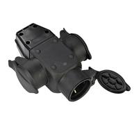 Brennenstuhl Accoppiamento in gomma con contatto di protezione IP44 con pratico dispositivo per appenderla