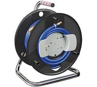 Brennenstuhl 1127020 Tamburo aria per tubo flessibile modello standard, Nero/Blu, 20m Ø-Tubo 6/12 mm Armatura DIN, Presione massima: 15 bar