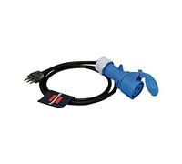 Brennenstuhl 1132915 Adattatore con Spina Cee e Presa It, Nero/Blu
