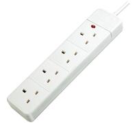 Brennenstuhl 1150623444 4 Vie Prolunga Presa Con Neon Indicatore Bianco 2m