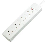 Brennenstuhl 1150623444 4 Vie Prolunga Presa Con Neon Indicatore Bianco 2m