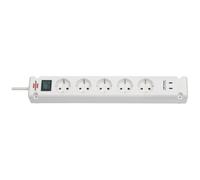 Brennenstuhl 1150660425 Multipresa con interruttore Bianco Schuko 1 pz.