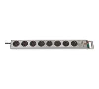 Brennenstuhl 1153340118 Multipresa con interruttore 8 scomparti Argento Schuko