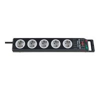 Brennenstuhl 1153380115 multipresa con interruttore 5 scomparti nero schuko 1