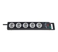 Brennenstuhl 1153380115 multipresa con interruttore 5 scomparti nero schuko 1