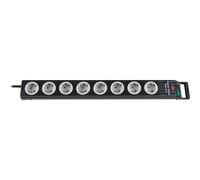 Brennenstuhl 1153380118 2,5 m Nero Grigio Policarbonato 8 presa(e) AC Nero