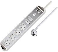 Brennenstuhl 1153590620 Tischsteckdose silver, white Schutzkontakt 1 pc(s)