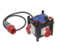 Brennenstuhl Gummi-Stromverteiler Bauverteiler, 6 Prese, 1m Cavo /# 842977
