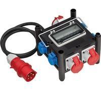 Brennenstuhl 1153690400 2 m Esterno IP44 Nero Blu Rosso 5 presa(e) AC 400 V