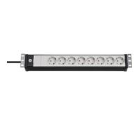 Brennenstuhl Presa multipla a 8 vie per quadri elettrici Premium-Line 19", nero-grigio chiaro, 3m H05VV-F 3G1,5 Formato 19" Quantità:1