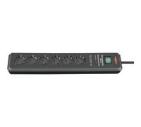 1159540366 prolunghe e multiple 2 m 6 presa(e) AC Nero, Ciabatta antracite, 2 m, 6 presa(e) AC, Nero, 19500 A, 3500 W, Nero