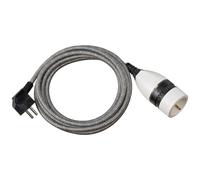 Brennenstuhl 1161830 corrente prolunga nero bianco 3.00 m rivestimento