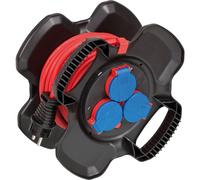 BRE 1169717100 - Cable reel X-Gum, 10 m, 3 x earthed socket, IP44, rubber