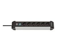 Brennenstuhl Presa multipla Premium-Alu-Line a 6 vie, con interruttore, 3m, H05VV-F 3G1,5 Quantità:1