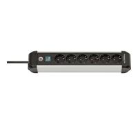Brennenstuhl Presa multipla Premium-Alu-Line a 6 vie, con interruttore, 3m, H05VV-F 3G1,5 Quantità:1