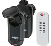 Brennenstuhl 1507030 Wireless 433,92 MHz Esterno Nero 25 m IP44 4-port TCP/IP