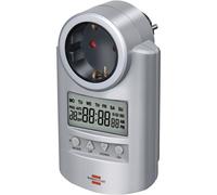 Brennenstuhl 1507500 Timer a spina analogico digitale Settimanale 3680 W IP20