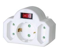 Brennenstuhl 1508100 3 scomparti Multipresa Bianco