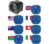 Brennenstuhl 1508160 Adattatore da viaggio Kit da 7