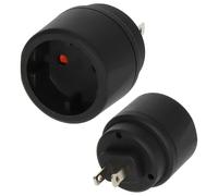 Brennenstuhl 1508450 Viaggio Euro/Spina di Contorno/USA, Giappone, Nero