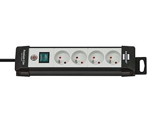 Brennenstuhl 1951104600 - Presa multipla interna 10 AC, 3 m, colore: Nero