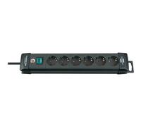 Brennenstuhl Presa multipla a 6 vie 1951160100 Premium-Line, nera, 3m, H05VV-F 3G, 1951160100 Quantità:1