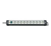 Brennenstuhl 1951500100 multipresa con interruttore 10 scomparti nero bianco