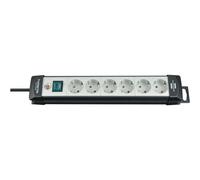Brennenstuhl 1951560101 multipresa con interruttore 6 scomparti nero bianco
