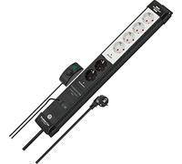 BRE 1951560103 - Presa multipla, 6 ingressi, 4 commutabili, interruttore manuale/