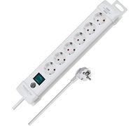 BRENNENSTUHL A1945154001952260100 1952260100-Base múltiple Premium-Line Blanca con varias posibilidad de instalación y fijación (6 Tomas), Multicolor