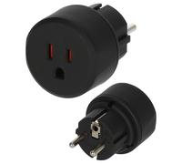 Brennenstuhl, Adattatore da viaggio USA, Giappone - Contatto di terra, nero