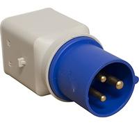 ADATTATORE DA INDUSTRIALE A CIVILE SPINA CEE 3 POLI 16A 230V PRESE SCHUKO