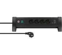 Brennenstuhl ALU-Office-Line 4fach black weissDE 1156250544 Strip