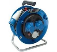 Prolunga Elettrica 50 Metri con Avvolgicavo Professionale Brennenstuhl | Spina CEE 3 poli, 230 V/16A| 1 presa Schuko e 2 prese CEE 3 poli 230V/16A Autochiudenti | Serie Garant ST CEE2 - IP44