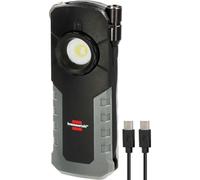 BRE 1173730001 - Torcia a LED a batteria ricaricabile 1000 + 380 lm, ricarica wir