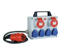 Brennenstuhl BKV 2/4 T IP44 Basic Nero Blu Grigio Rosso 6 presa(e) AC 1153650