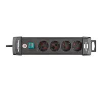 Brennenstuhl Power Strip 4 Way Premium Line 1.8 M One Size Black