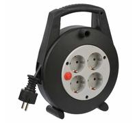 Brennenstuhl Avvolgicavo Vario Line 1092200 4 prese 5 m 3G1,5 Nero Spina Schuko